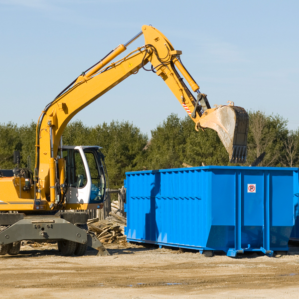 what size residential dumpster rentals are available in White Oak